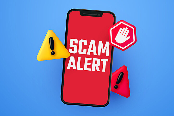 Scam Alert Red