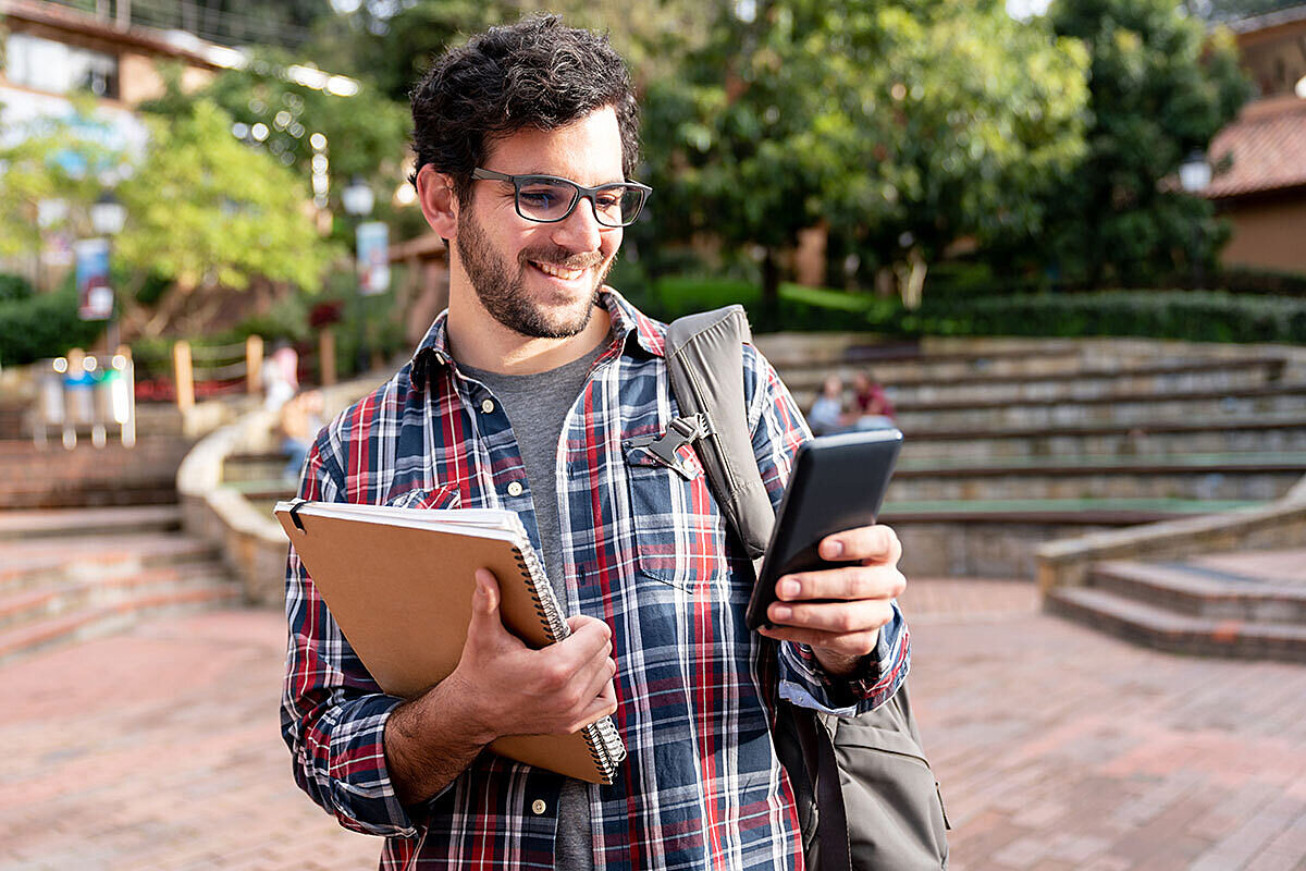 Male college student