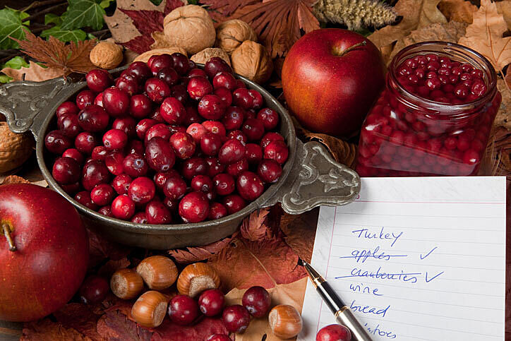Thanksgiving shopping list